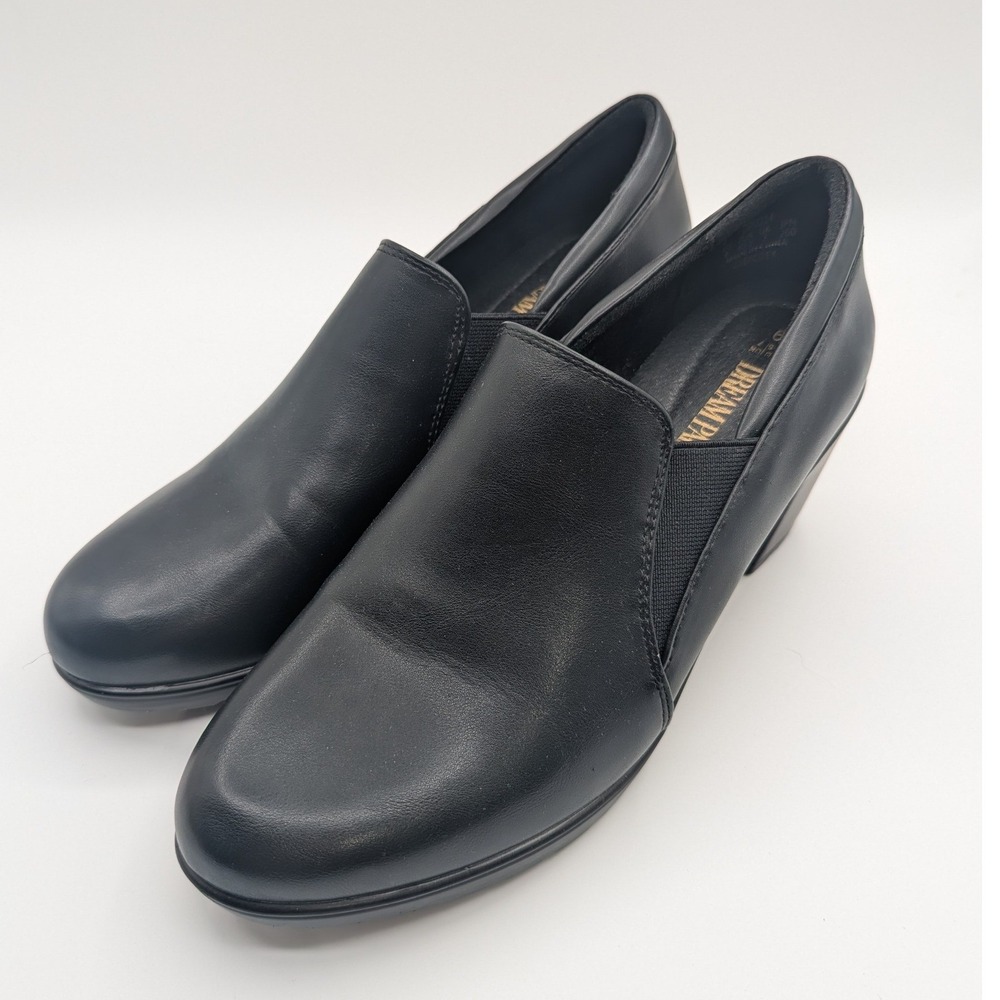 Dream Pairs Black Slip On Wedge Heels‎ Loafers Shoes Women Size 9 EU 40 UK 7